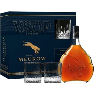 Коняк Мюков VSOP + 2 Чаши / Cognac Meukow VSOP Superior Gift Set