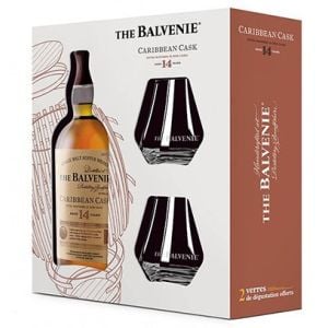 Балвени 14г. Карибиан Kаск + 2 Чаши / Balvenie 14YO Caribbean Cask + 2 Glasses