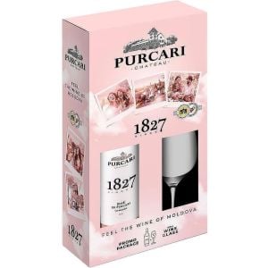 Розе Шато Пуркари 1827 + Чаша / Rose Chateau Purcari 1827 + Glass