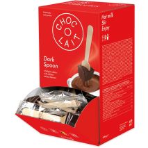 Белгийски Шоколад Натурален 60 бр. Лъжичка х 33 гр. / Belgium Dark Chocolate Pack