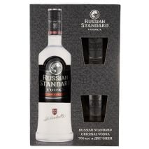 Руски Стандарт + Чаши / Russian Standard Vodka + Glasses